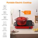 Ver imagem 3 de Vbgk Cooktop Elétrico Portátil 1800w com Controle de Toque e Knob (vermelho)
