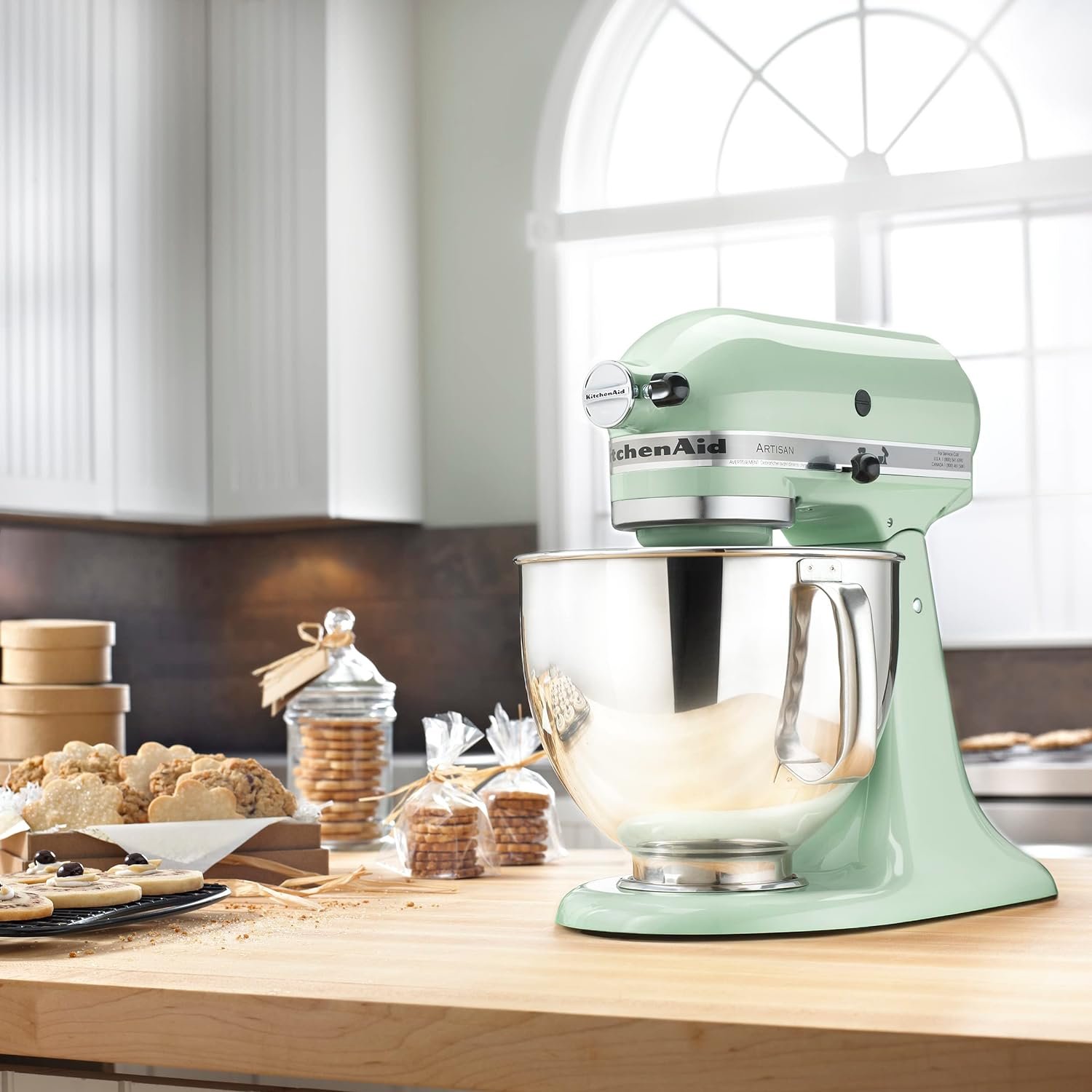 Kitchenaid Artisan Mixer 5qt, 10 Velocidades Escudo Pistache - 3