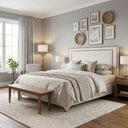 Ver imagem 5 de Cabeceira Cama Box Queen 160 cm P05 Berlim Linho Creme - Lyam Decor