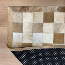 Tapete de Couro Tons Bege 100x150 Placas 10cm Quadriculado - 4