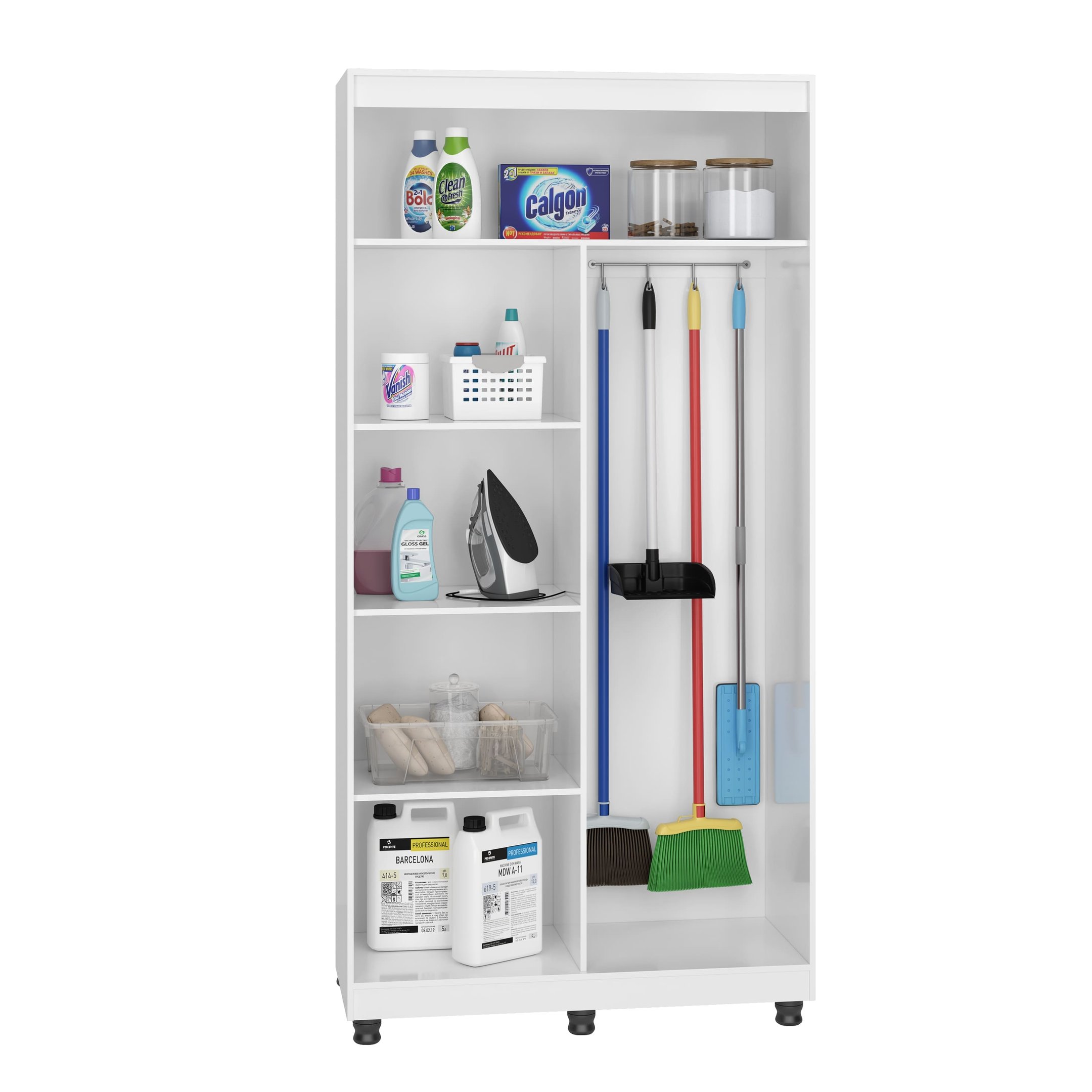 Armario Multiuso Organizador Clean 2 Portas 100% Mdf Branco - 4