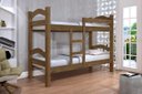 Ver imagem 1 de Cama Beliche Abs 100% Mdf com Estrado em Madeira e Escada Lateral Cor Jequitiba Ja