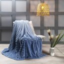 Ver imagem 3 de Cobertor Queen Flannel Juliet 100% Poliéster - Azul