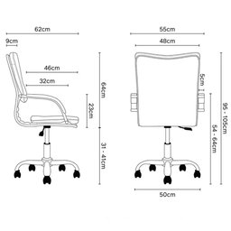 Cadeira de Escritório Diretor Desenho Italiano Steven em Aço Cromado Base Giratória Rosa Claro G31 - - 3 Cadeira de Escritório Diretor Desenho Italiano Steven em Aço Cromado Base Giratória Rosa Claro G31 - - 3