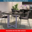 Ver imagem 4 de Mesa de Reunião Redonda P25 Pandin 110 Cm (largura) Tampo Mdp Preto Pé Aço Tubular Lilás