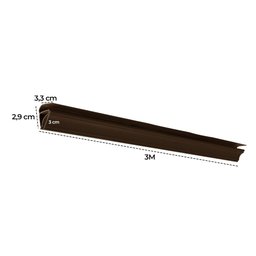 Rodateto Pvc 8mmx38mmx3,00m 5 Un Azn - Mogno - 7