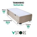 Ver imagem 3 de Bicama Box Baú com Cama Auxiliar Solteirão 96x203x44 Bege