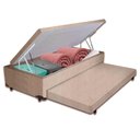 Ver imagem 1 de Bicama Box Baú com Cama Auxiliar Solteirão 96x203x44 Bege
