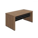 Ver imagem 1 de Mesa para Escritório Tamburato Nogal/preto 6364 - Artany Móveis