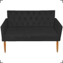 Ver imagem 2 de Namoradeira Decorativa Para Sala Capitonê Com Base Para Recepção Escritório Suede