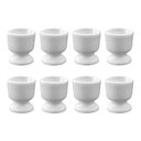 Ver imagem 1 de Kit com 8 Porta Ovo de Porcelana Branca
