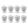 Kit com 8 Porta Ovo de Porcelana Branca - 1