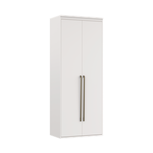 Guarda Roupa Modular 2 Portas com Gavetas MDF 90 cm Lotus Belmax:Branco