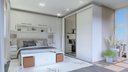 Ver mais imagens de Guarda Roupa Modular 2 Portas com Gavetas MDF 90 cm Lotus Belmax:Branco