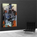 Ver imagem 3 de Quadro Pablo Picasso Arlequim Tocando Guitarra:60x40 cm/BRANCA