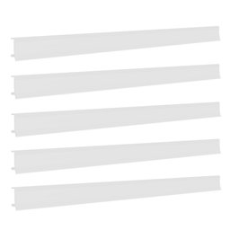Porta Etiqueta Bandeja Gondola Lx 92 Cm Branco Kit com 150 - 1