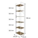 Ver imagem 4 de Estante Alta c/06 Prateleiras Yon 45cm Est.Branca