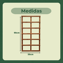 Ver imagem 4 de Treliça Jardim Vertical Eucalipto 50x90 Cm Stain Mogno