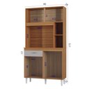 Ver imagem 3 de Armário para Cozinha Kit Duda 90 cm Cinamom Off White - Poquema