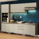 Ver imagem 2 de Cozinha Modulada Connect 5 Peças Duna/cristal com Torre Quente - Móveis Henn