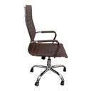 Ver imagem 4 de Kit 4 Cadeiras Eames Esteirinha Presidente Escritório Alta Marrom