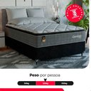 Ver imagem 5 de Cama Box Viúva + Colchão Comfort Class Pillow Top 128x188 Cinza/suede Preto