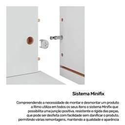 Guarda Roupa Aéreo 5 Portas Modulado 100% MDF Setiba Móveis Rimo Branco ii - 6