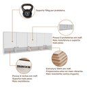 Ver imagem 5 de Guarda Roupa Aéreo 5 Portas Modulado 100% MDF Setiba Móveis Rimo Branco ii