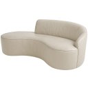 Ver imagem 1 de Sofá Curvo 2 Lugares 150cm Eron Braço Esq. Corano Off White - Nexta Casa