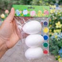 Ver imagem 3 de Ovos Coelhos Páscoa para Colorir Pintar com Pincel Kit 30pçs