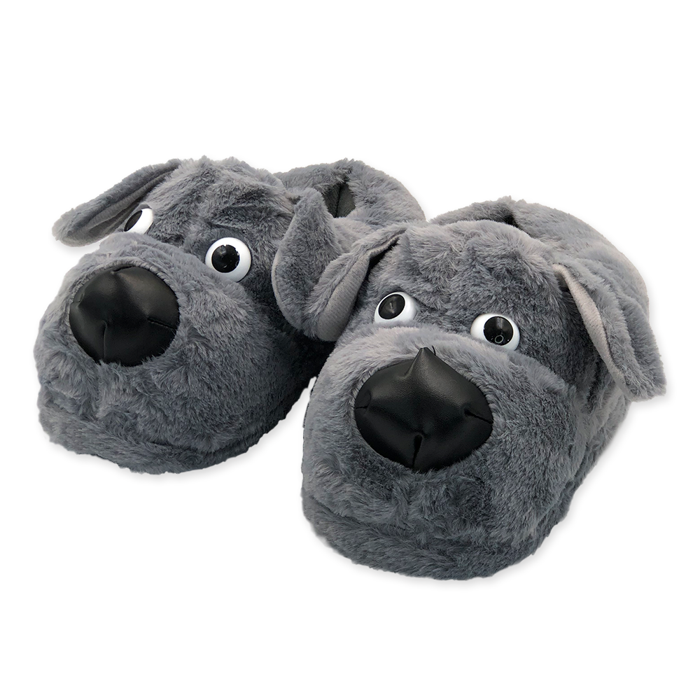 Pantufa 3D - Aquecimento e Conforto para seus Pés no Inverno Personagem:Dog Beagle Cinza