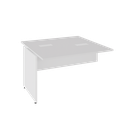 Ver imagem 2 de Mesa Auxiliar Lateral para Escrivaninha Dupla com Painel Smart 120x120cm Yescasa Branco