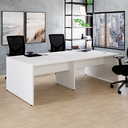 Ver mais imagens de Mesa Auxiliar Lateral para Escrivaninha Dupla com Painel Smart 120x120cm Yescasa Branco