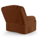 Ver imagem 5 de Poltrona do Papai Reclinável Melim Elétrica Led Massagem Veludo Terracota Fh1