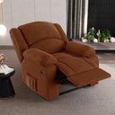 Ver imagem 7 de Poltrona do Papai Reclinável Melim Elétrica Led Massagem Veludo Terracota Fh1