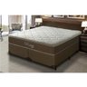 Conjunto Box Queen Umaflex Roma Molas Ensacadas 158x68x198 cm - Marrom e Bege - 1