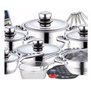 Ver imagem 2 de Jogo de Panelas - Aço Cirúrgico 23 Peças - Fogao Indução