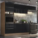 Ver imagem 1 de Armário de Cozinha Completa 260cm Rustic/Preto Lux Madesa 03