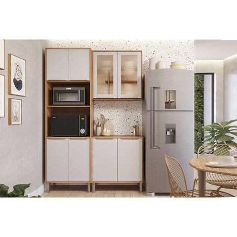 Kit Cozinha Mgm 3 Peças Brilhante C3p53 Cinamomo/off