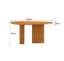 Ver imagem 3 de Mesa Isis Tampo Orgânico Mdf 1,35m S/vidro 4 Cadeiras Leifer