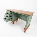 Ver imagem 4 de Mesa Escrivaninha 4 Gavetas Esquerda Clássica Pés Luiz Xv Sala Quarto Ecomem Verde Musgo - Imbuia