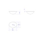 Ver imagem 3 de Cuba Sobrepor Oval 440x310mm Branca - Deca Deca Loucas