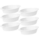 Ver imagem 2 de Jogo 6 Saladeiras Travessas para Servir Plástico Oval 550ml Branco Coza Uno Cozinha Porções