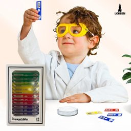 12 Peças de Lâminas Preparadas para Microscópio Educativo Infantil Ensino Crianças Lorben - 5