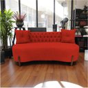 Ver mais imagens de Sofá 2 Lugares Orgânico Curvo Tókio 150cm Couro Vermelho