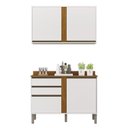 Ver imagem 2 de Cozinha 2 Peças 4 Portas 2 Gavetas Pérola Branco/Cinamomo