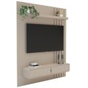 Ver imagem 4 de Painel Ripado para TV até 50 Polegadas 144,4cmx180cm 2 Portas Otto Cinza Bege Dunas