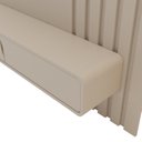 Ver imagem 5 de Painel Ripado para TV até 50 Polegadas 144,4cmx180cm 2 Portas Otto Cinza Bege Dunas