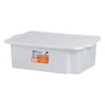 Caixa Plástica Organizadora Multiuso Com Tampa 25 litros Branca - 1