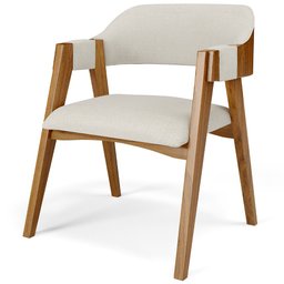 Mesa de Jantar Redonda Cora 120cm Off White M04 com 04 Cadeiras Living Suran Linho Champagne - Lyam - 4